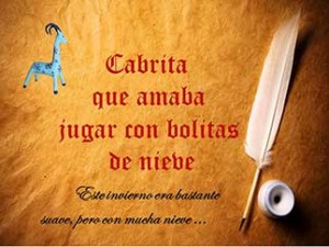 cuentos infantiles cortos, La cabra de nieve