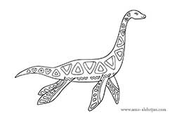 dibujos-para-colorear-plesiosaurios