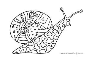 dibujos para dibujar caracol