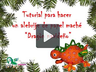 Como hacer un alebrije dragon navideño