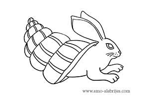 dibujos para dibujar alebrije conejo caracol
